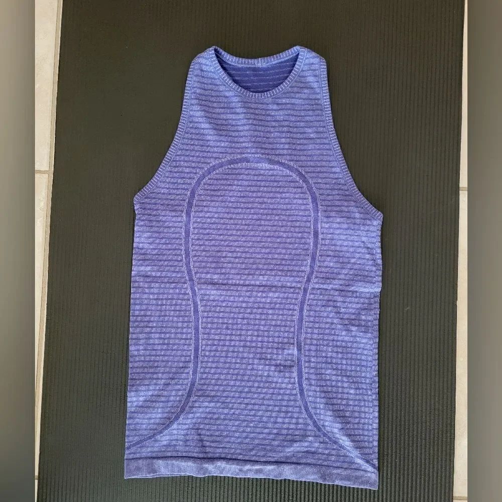 Striped Purple Sleeveless Top